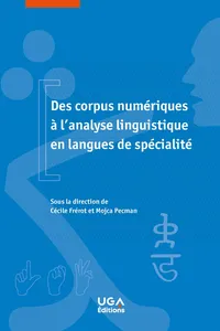 Des corpus numériques à l'analyse linguistique en langues de spécialité_cover