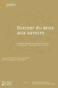 Donner du sens aux savoirs_cover