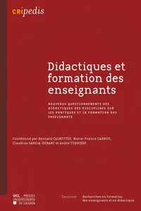 Didactiques et formation des enseignants_cover