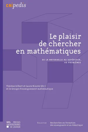Le plaisir de chercher en mathématiques