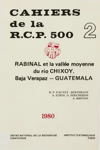 Rabinal et la vallée moyenne du Rio Chixoy. Vol. 2_cover