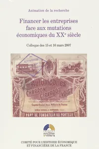 Financer les entreprises face aux mutations économiques du XXe siècle_cover