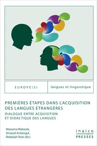 Premières étapes dans l'acquisition des langues étrangères_cover