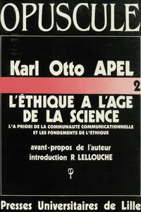 L'éthique à l'âge de la science_cover