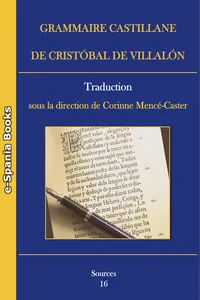 Grammaire castillane de Cristóbal de Villalón_cover