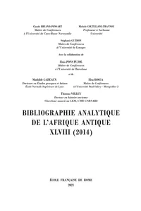 Bibliographie analytique de l'Afrique antique XLVII_cover