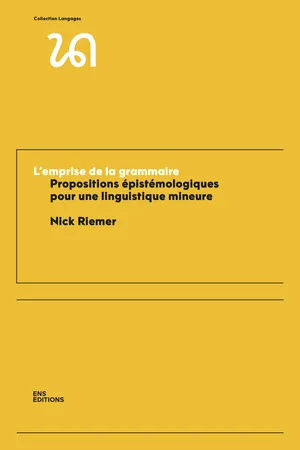 L’emprise de la grammaire