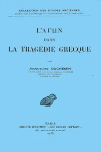 L'ΑΓΩΝ dans la tragédie grecque_cover