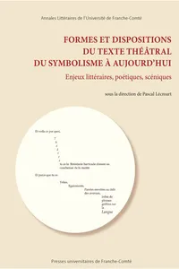 Formes et dispositions du texte théâtral du symbolisme à aujourd'hui_cover