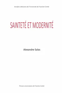 Sainteté et modernité_cover