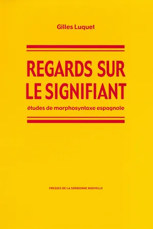 Regards sur le signifiant