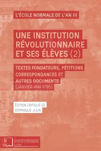 Une institution révolutionnaire et ses élèves_cover