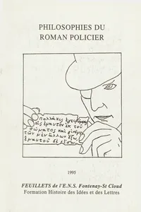 Philosophies du roman policier_cover