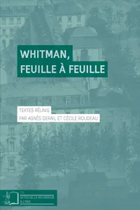 Whitman, feuille à feuille_cover