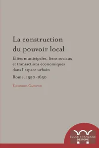 La Construction du pouvoir local_cover