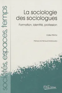 La sociologie des sociologues_cover