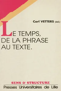 Le temps, de la phrase au texte_cover