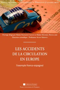 Les accidents de la circulation en Europe_cover