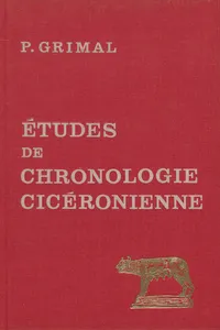 Études de chronologie cicéronienne_cover