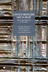 Langue française mise en relief_cover