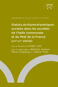 Statuts, écritures et pratiques sociales dans les sociétés de l'Italie communale et du Midi de la France_cover