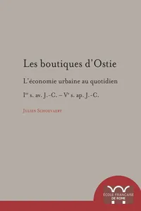 Les Boutiques d'Ostie du Ier s. av. J.-C. au Ve ap. J.-C_cover