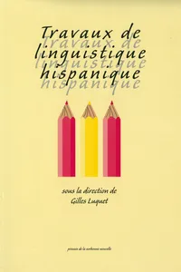 Travaux de linguistique hispanique_cover