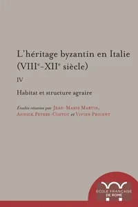 L'héritage byzantin en Italie_cover