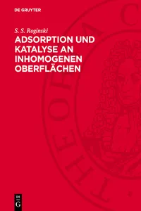 Adsorption und Katalyse an inhomogenen Oberflächen_cover