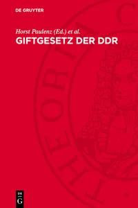 Giftgesetz der DDR_cover