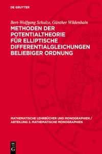 Methoden der Potentialtheorie für elliptische Differentialgleichungen beliebiger Ordnung_cover