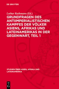 Grundfragen des antiimperialistischen Kampfes der Völker Asiens, Afrıkas und Lateinamerikas in der Gegenwart, Teil 1_cover