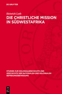 Die christliche Mission in Südwestafrika_cover