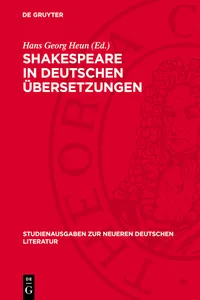 Shakespeare in deutschen Übersetzungen_cover