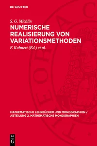 Numerische Realisierung von Variationsmethoden_cover