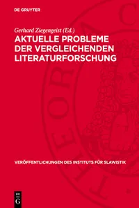 Aktuelle Probleme der vergleichenden Literaturforschung_cover