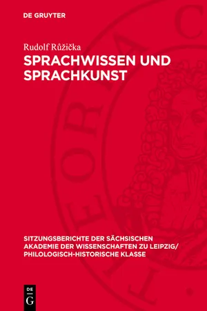 Sprachwissen und Sprachkunst