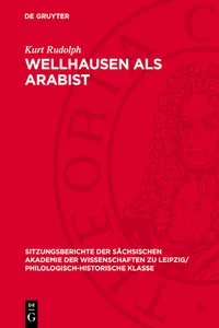 Wellhausen als Arabist_cover