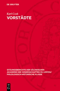 Vorstädte_cover