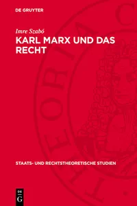 Karl Marx und das Recht_cover