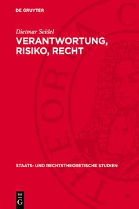 Verantwortung, Risiko, Recht_cover