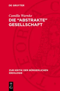 Die "abstrakte" Gesellschaft_cover