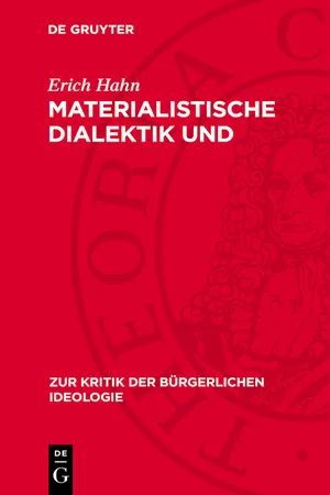 Materialistische Dialektik und Klassenbewußtsein