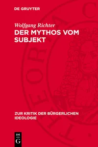 Der Mythos vom Subjekt_cover