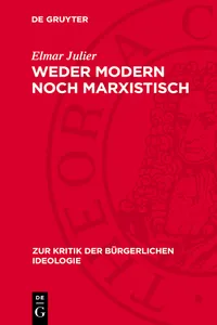 Weder modern noch marxistisch_cover