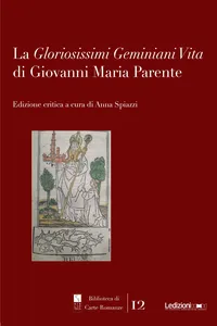 La Gloriosissimi Geminiani Vita di Giovanni Maria Parente_cover