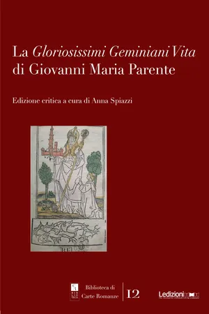 La Gloriosissimi Geminiani Vita di Giovanni Maria Parente