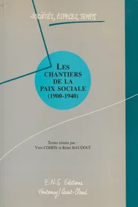 Les chantiers de la paix sociale_cover