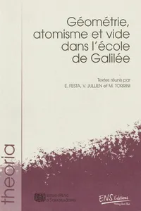 Géométrie, atomisme et vide dans l'école de Galilée_cover