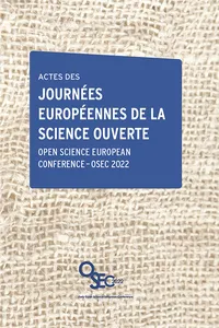 Actes des Journées européennes de la science ouverte_cover